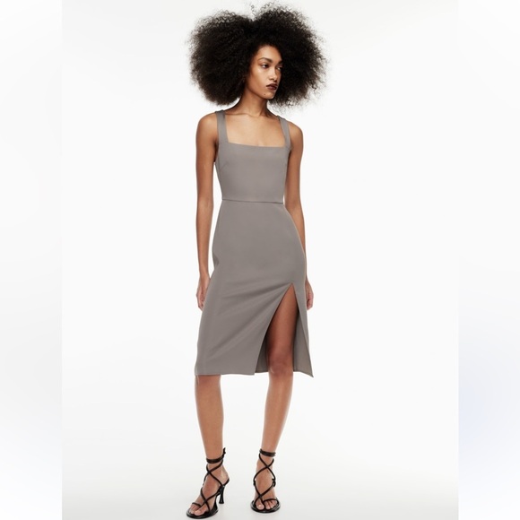 Aritzia Dresses & Skirts - Aritzia Babaton '90s Slit Midi Dress Sz 10